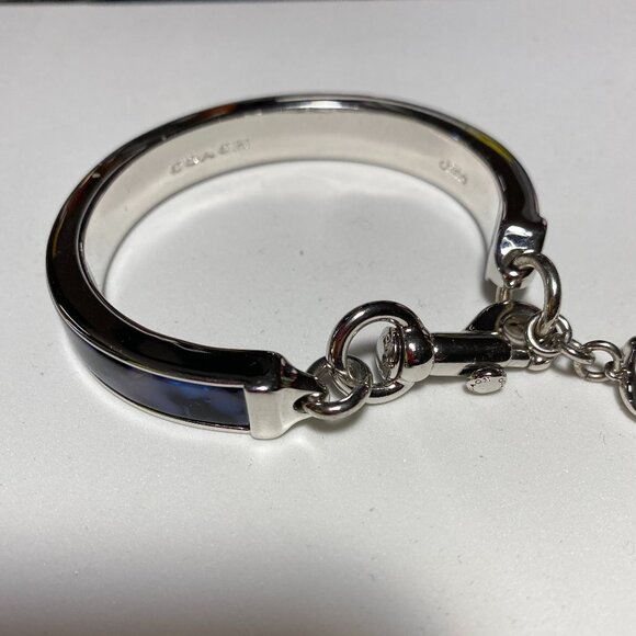 Coach C Charm Silver Tone Bracelet - Picture 7 of 9